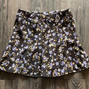 Black Flower Skirt